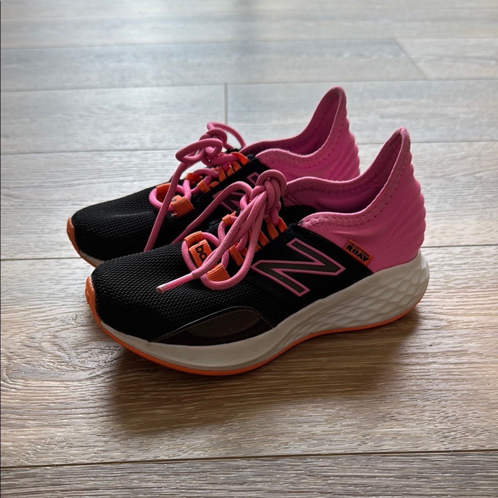 New Balance Black and Pink Sneakers
